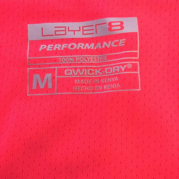 LAYER 8 Pink Quick-Dry Racerback Tank Top Women's Workout Athletic Sportswear M - Picture 3 of 7